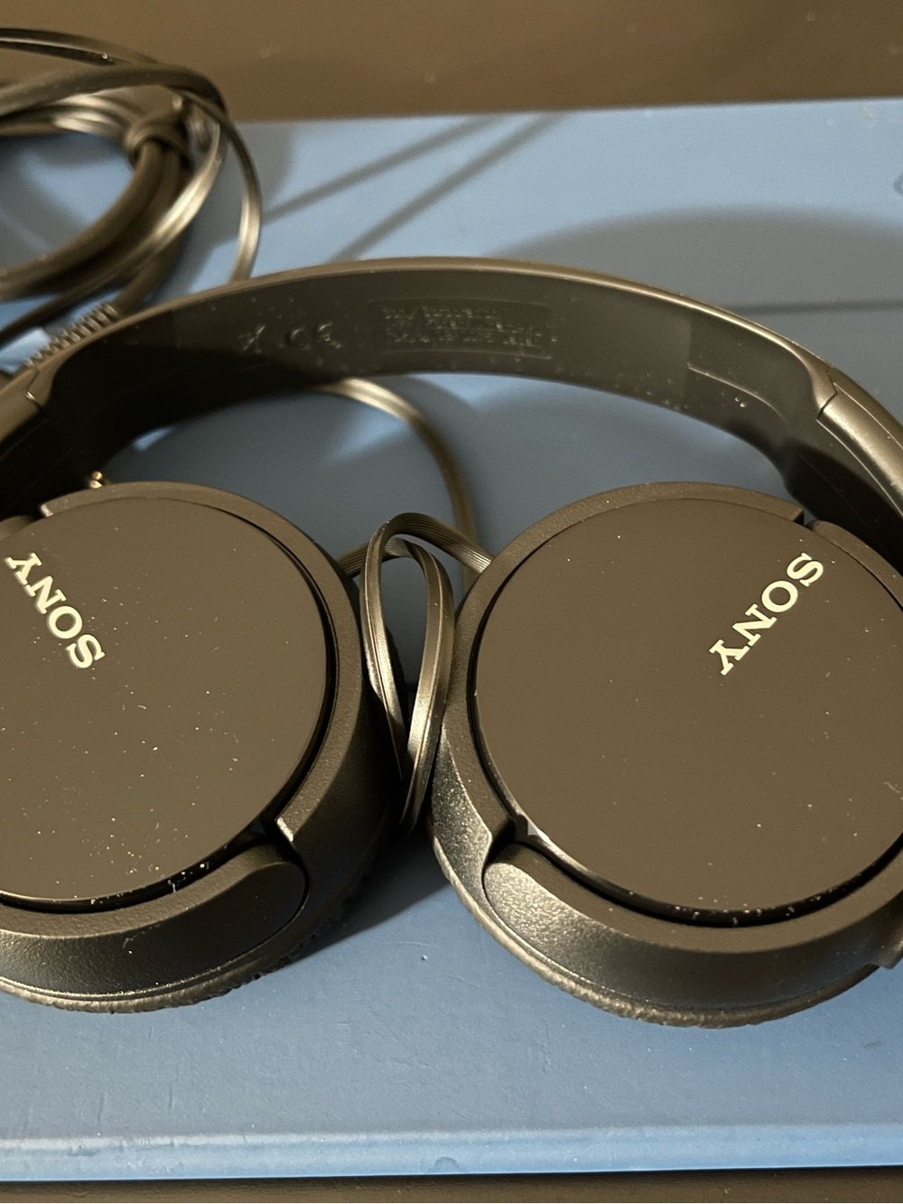 Sony Black Wired On-Ear Headphones with Cushioned Ear Cups